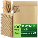 8# 100 Pack 4.8*8.7 inch Honeycomb Paper Padded Mailers