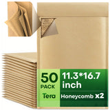 8# 50 Pack 4.8*8.7 inch Honeycomb Paper Padded Mailers