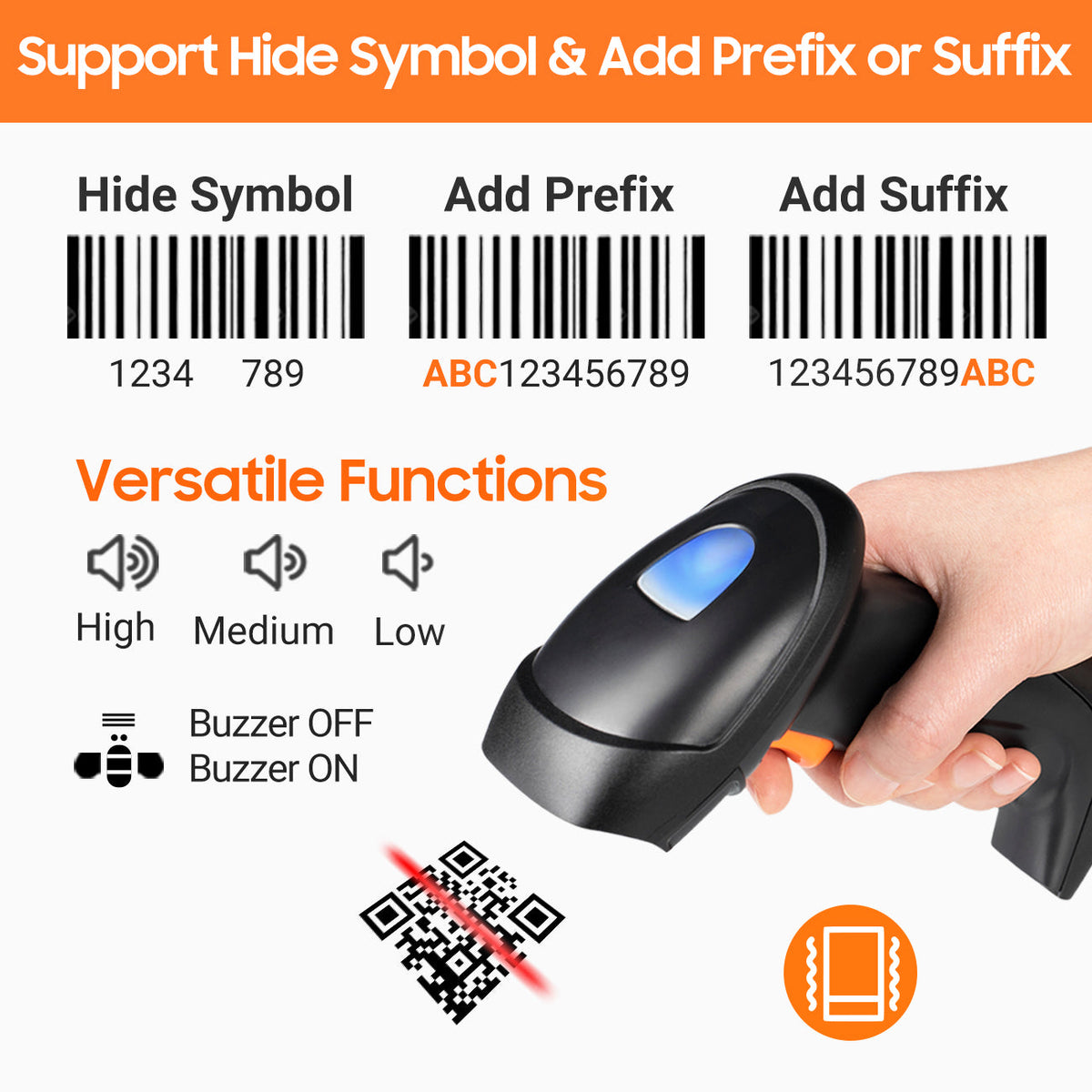 Pixel Barcode Tera HW0007 Barcode Scanner | Mega Pixel 2D Bar Code Reader