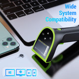 HW0015 2D Wireless Handheld Barcode Scanner Green