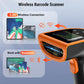 HW0015 2D Wireless Handheld Barcode Scanner Orange