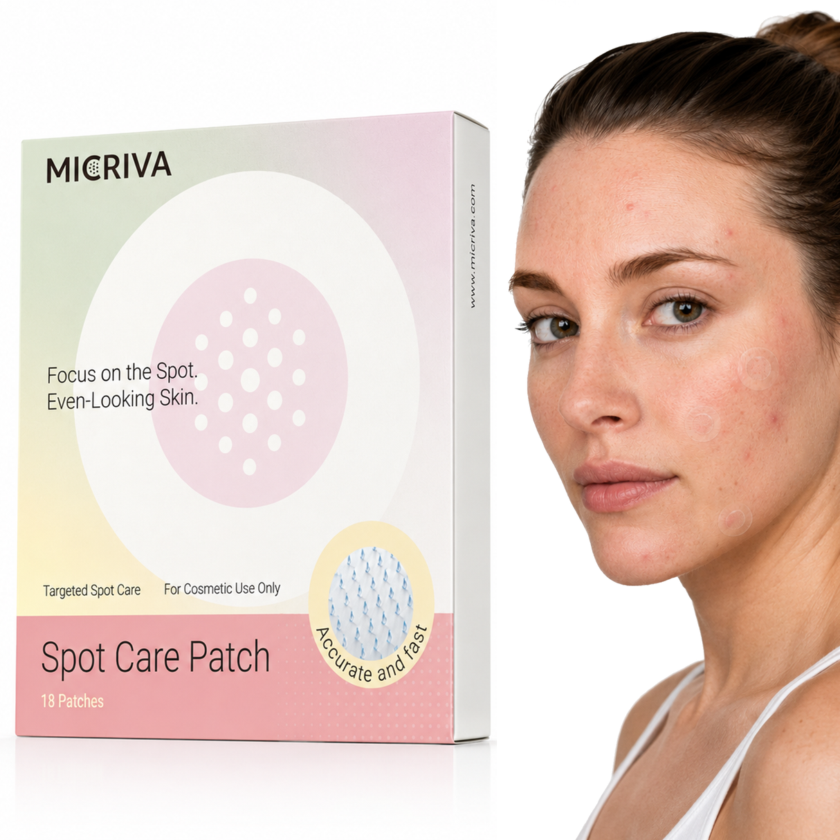 18 Count Micriva Microneedle Patch for Blemishes & Dark Spots