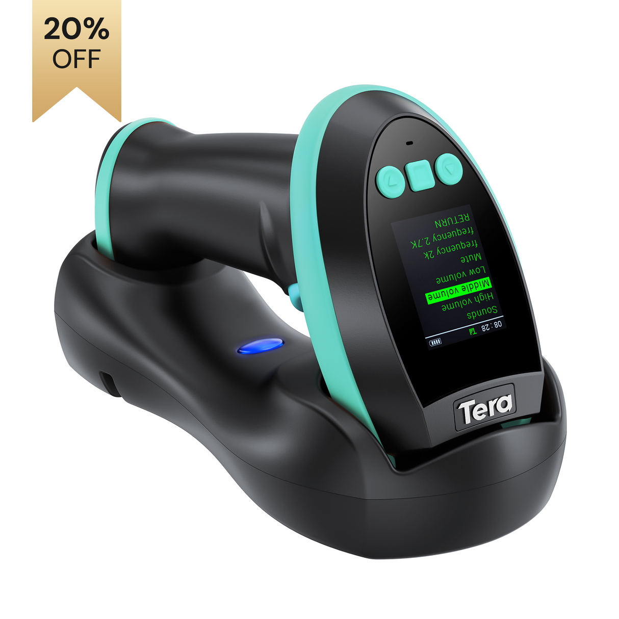 HW0009 2D Wireless Barcode Scanner with Display Screen