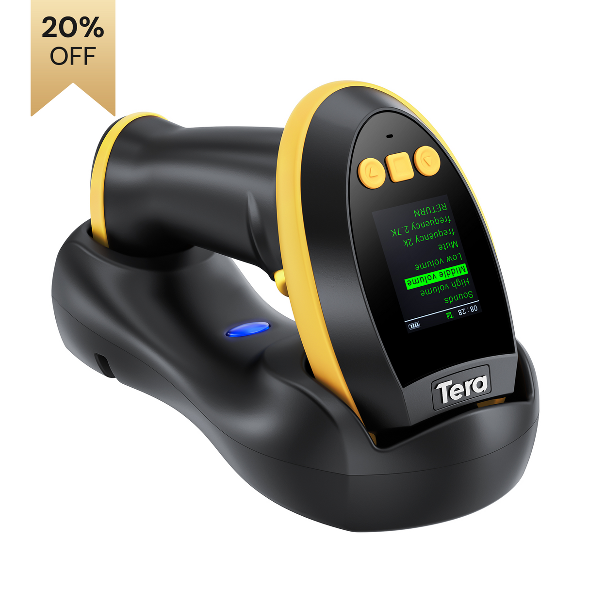 HW0009 2D Wireless Barcode Scanner with Display Screen