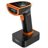 HW0015 2D Wireless Handheld Barcode Scanner Orange