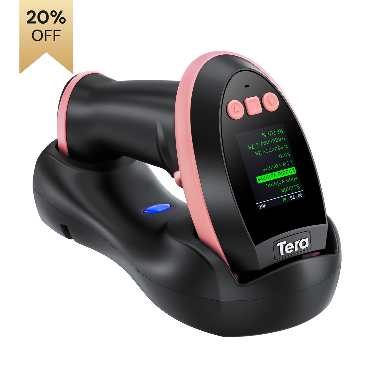 HW0009 2D Wireless Barcode Scanner with Display Screen