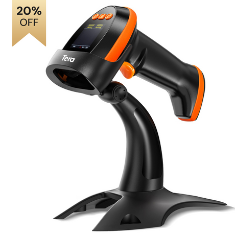 HW0009-Z 2D Wireless Barcode Scanner with Stand