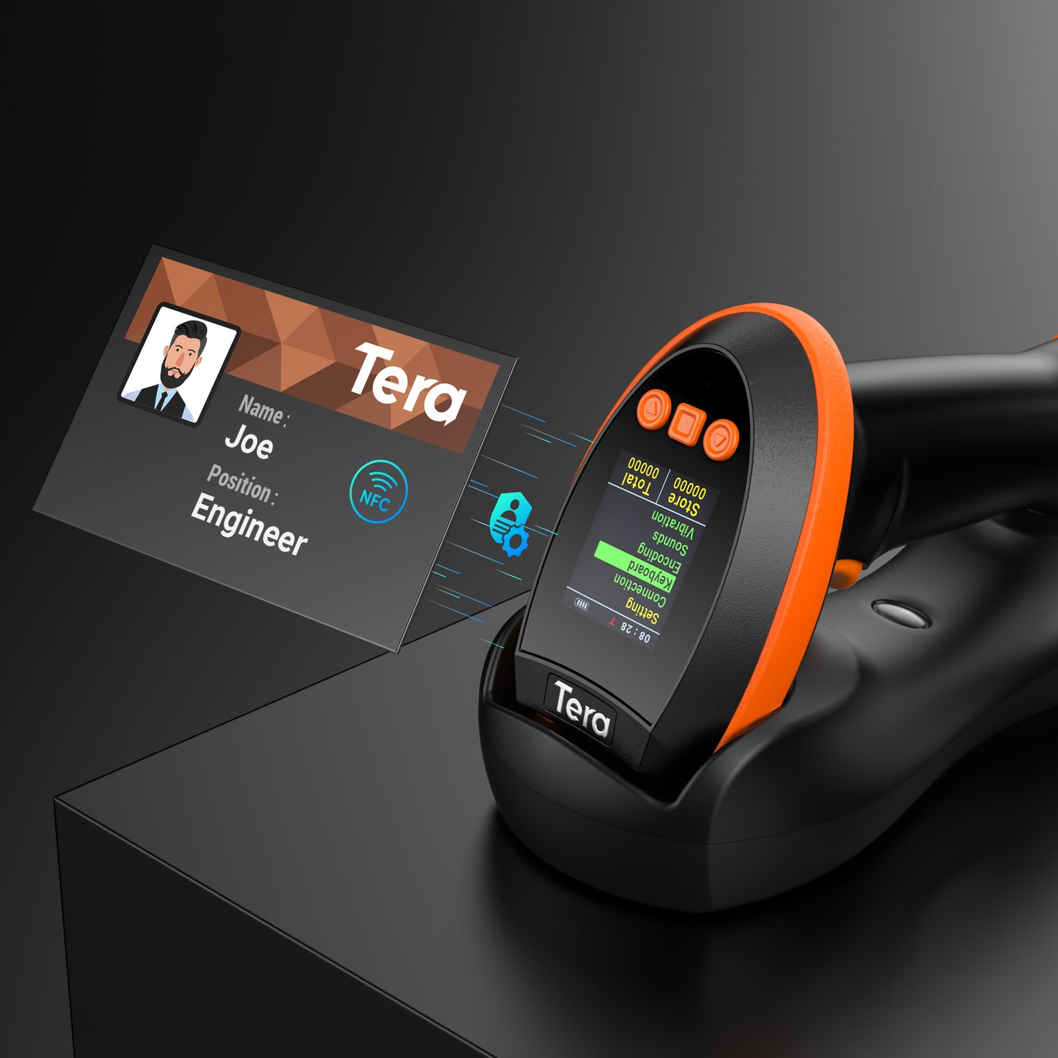 Tera Digital HW0009 PRO Barcode Scanner 2D QR Wireless Bar Code Tera digital hw0009 pro barcode scanner 2d qr wireless bar code