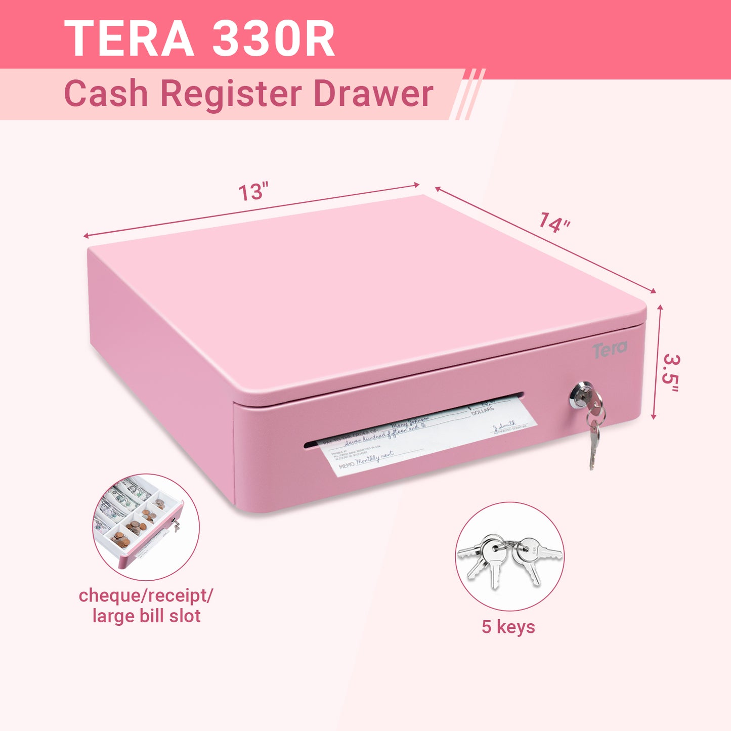13-inch-auto-cash-drawer-pink-physical-dimension