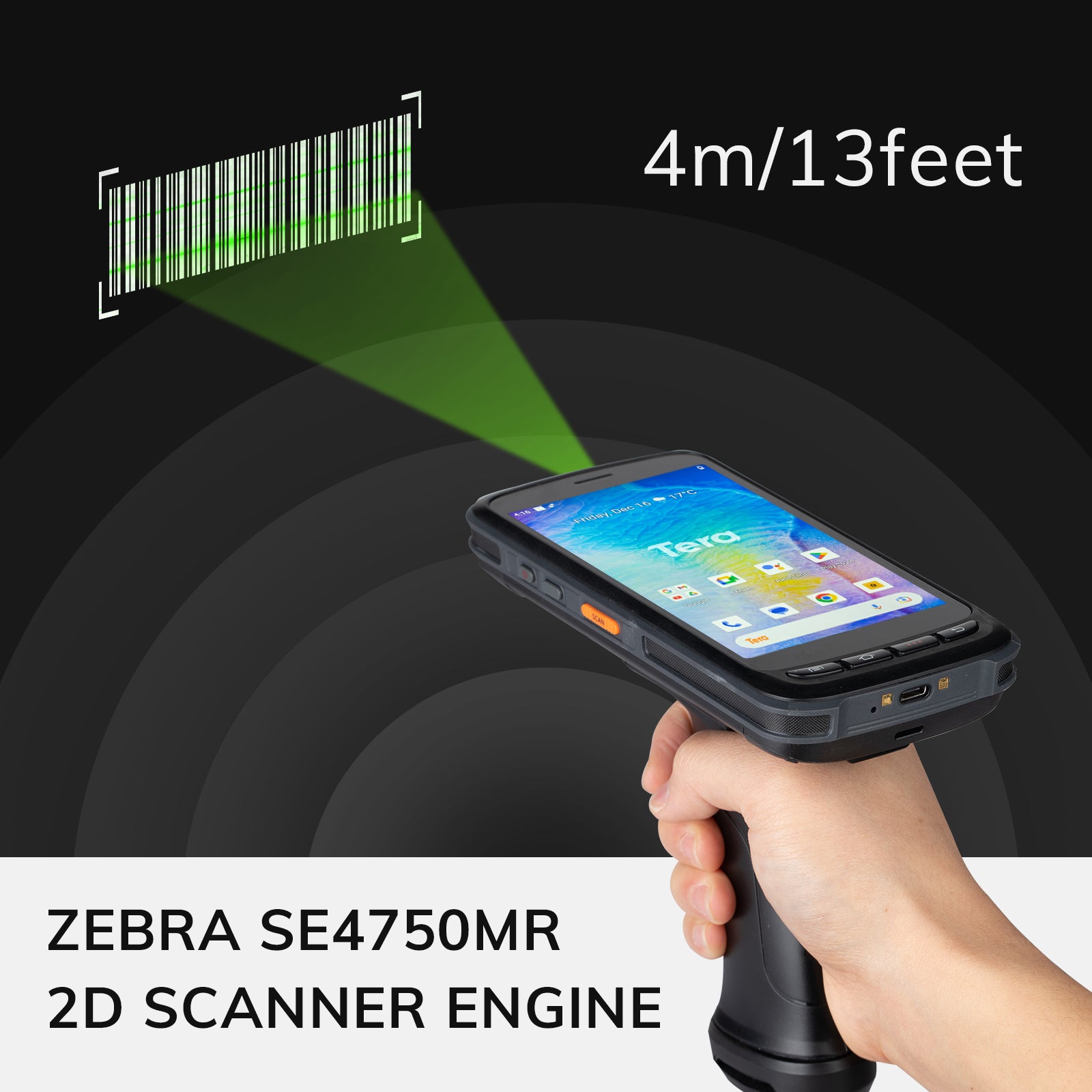 Android 11 Barcode Scanner PDA P172