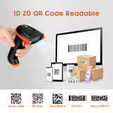 D5100 2D Wireless Barcode Scanner Orange